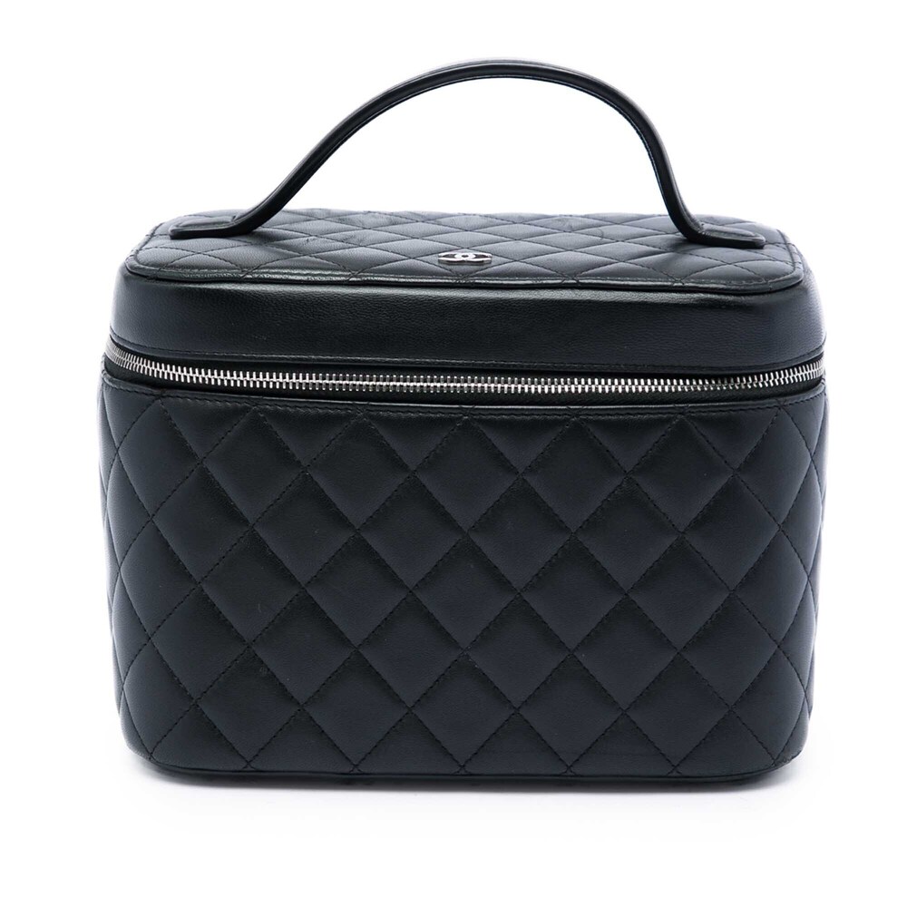 Pre-Loved Chanel CC Quilted Lambskin Vanity Bag